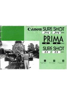 Canon SureShot EX manual. Camera Instructions.